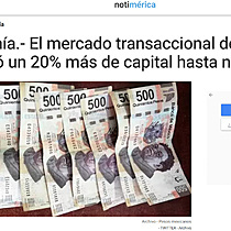 Economa.- El mercado transaccional de Mxico moviliz un 20% ms de capital hasta noviembre